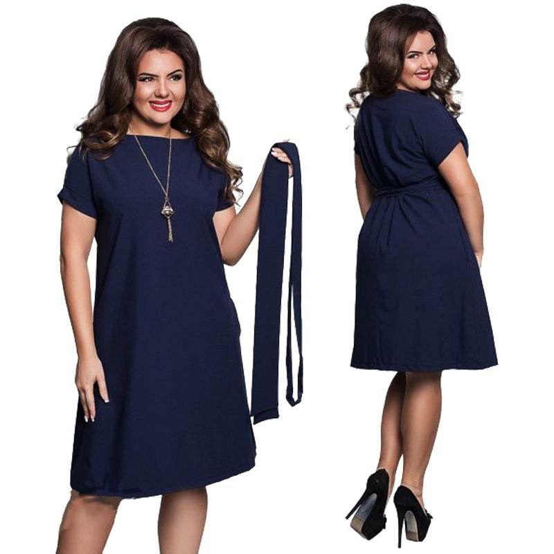 Plus size dress for women big size ladies clothing - Mubimart