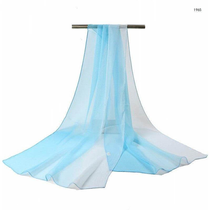 Gradient silk shawl - Mubimart