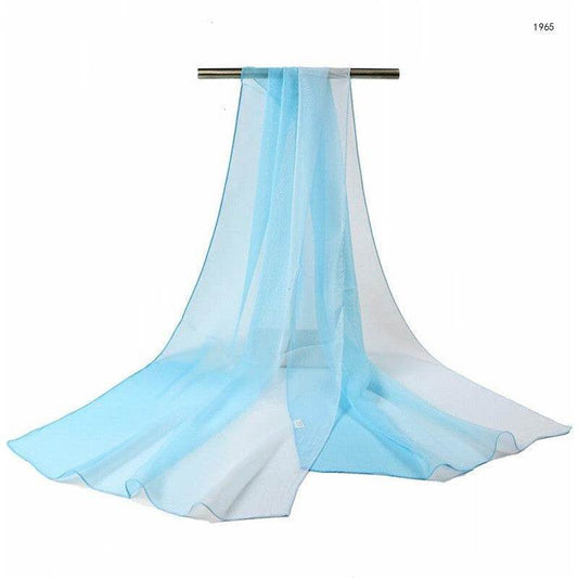 Gradient silk shawl - Mubimart
