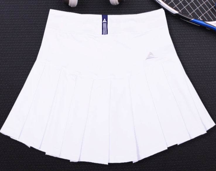 New Girls Tennis Skirts with Safety Shorts , Quick Dry Women Badminton Skirt - Mubimart