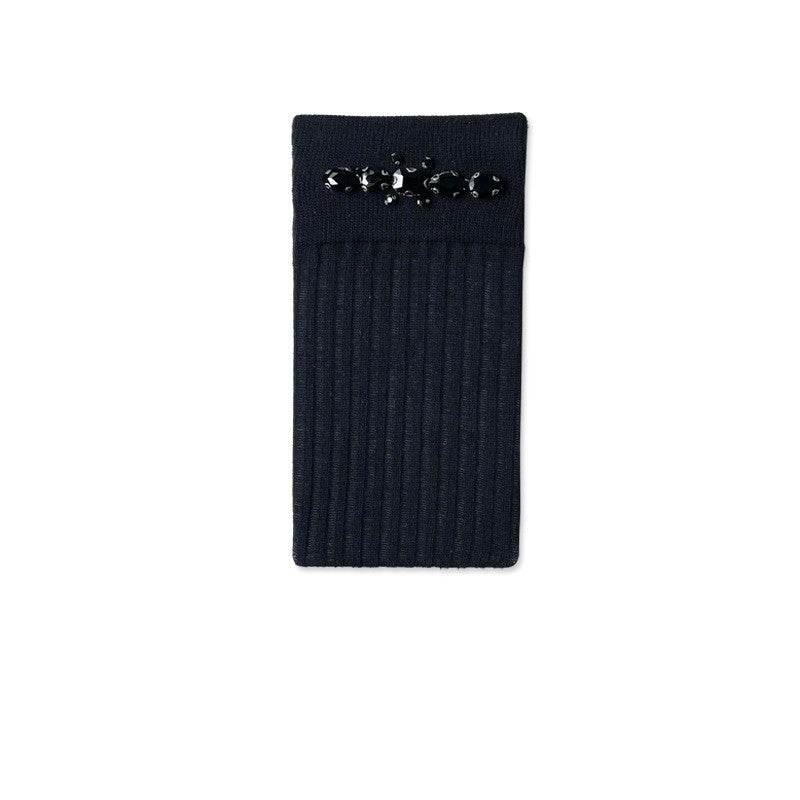 Rhinestone Crystal Long Socks Leg-knee Socks - Mubimart