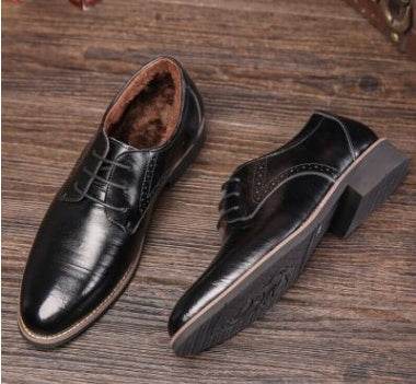 Men's leather shoes men's shoes dress business shoes large size men's shoes casual shoes - Mubimart