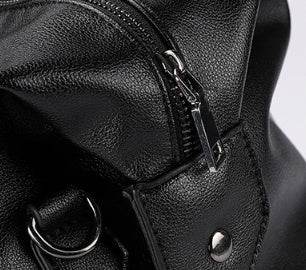 Leather gym bag - Mubimart