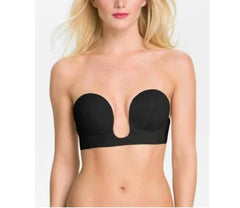 Gathered strapless invisible bra - Mubimart -  