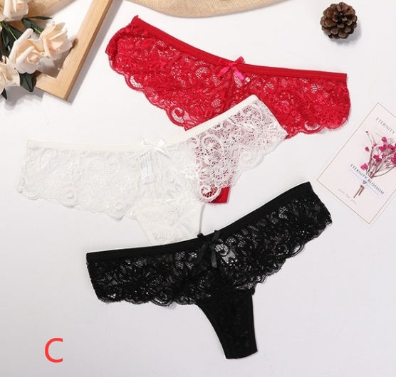 Woman Sexy Lace Thong - Mubimart -  