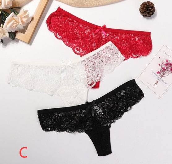 Woman Sexy Lace Thong - Mubimart