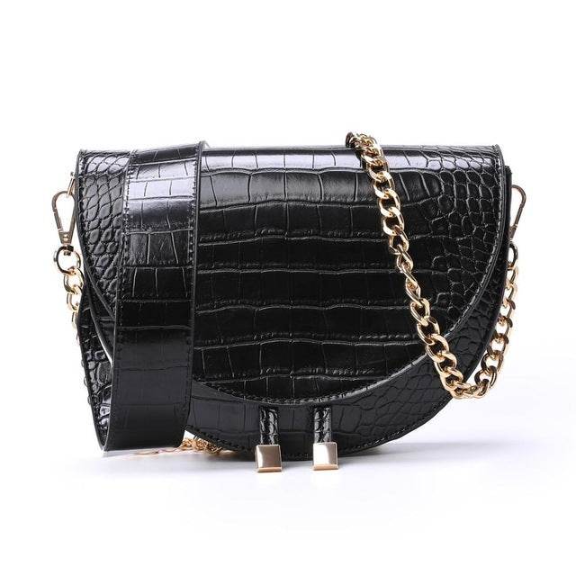 Snake pattern women shoulder bag - Mubimart