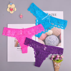 Adjusted  Cozy Lace Briefs G Thongs Underwear Lingerie For Women - Mubimart -  