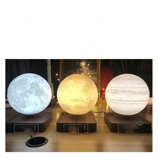 Magnetic levitation desk lamp moon - Mubimart