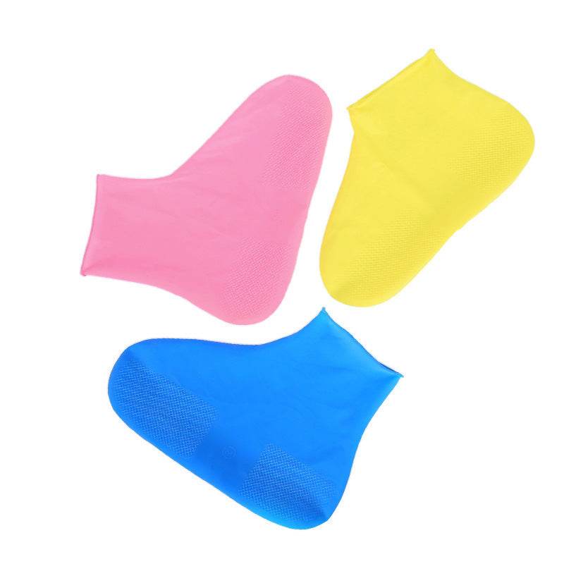 Men and women hiking slip wearable easy to carry silicone rain boots - Mubimart