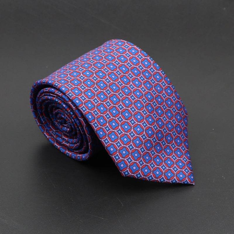 Super Soft Bohemian Silk Ties Men's Fashion 75mm Necktie - Mubimart