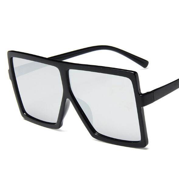 Oversized Women Sunglasses Square Brand Designer Big Frame - Mubimart