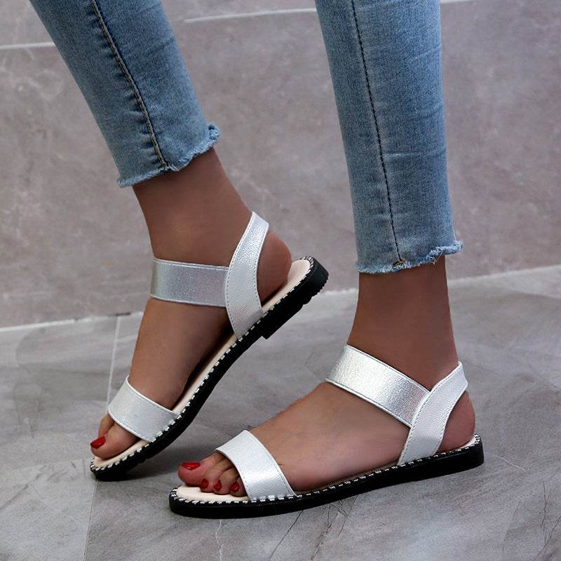 Flat heel sandals women flat non-slip sandals - Mubimart