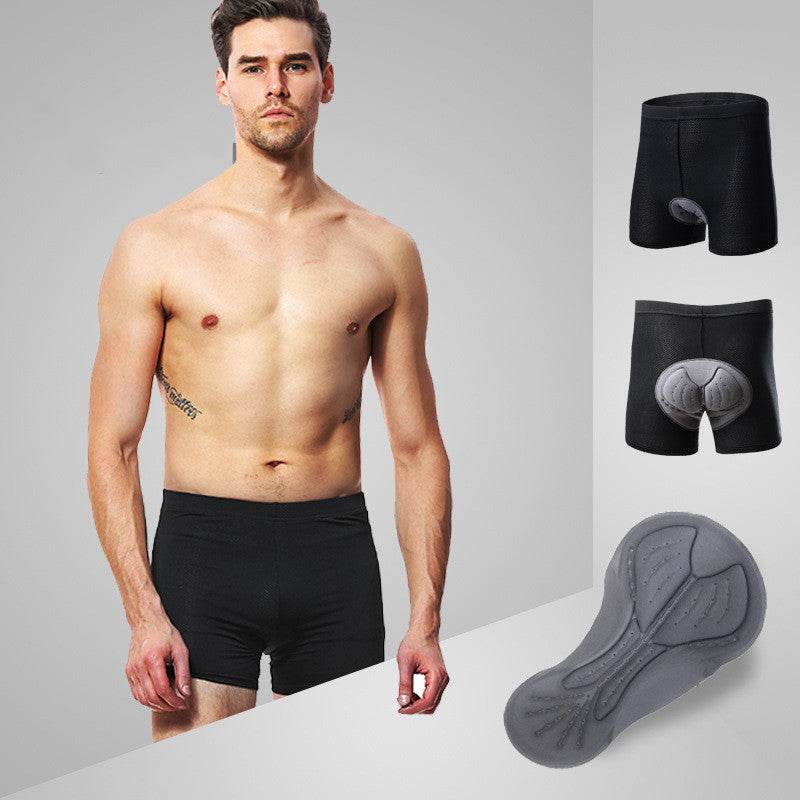 Riding underwear men and women silicone pad bicycle underwear - Mubimart