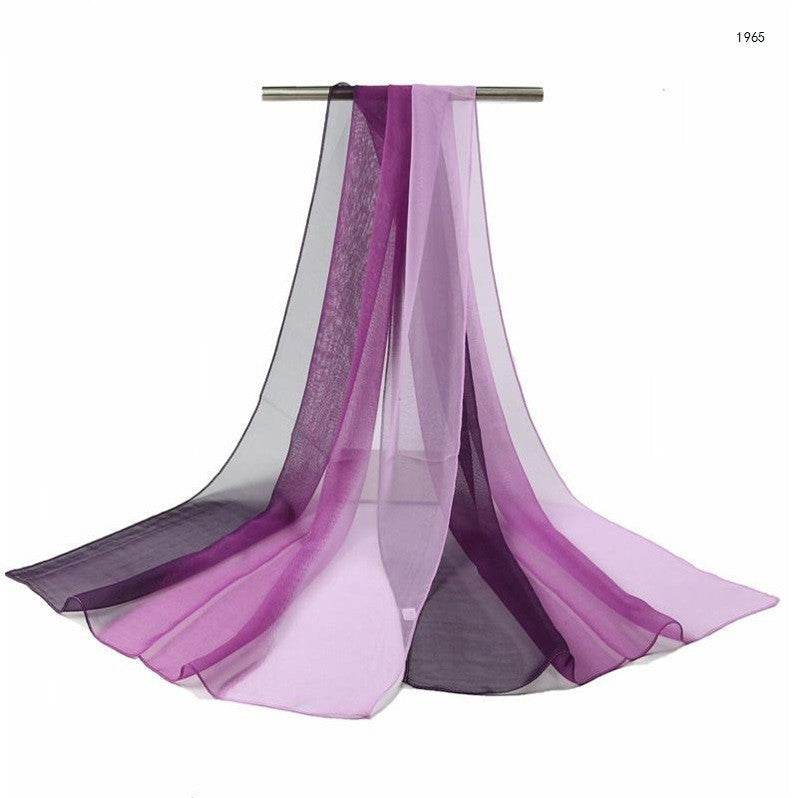 Gradient silk shawl - Mubimart