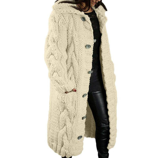 Women's Cardigan Plus Size Sweater Coat - Mubimart