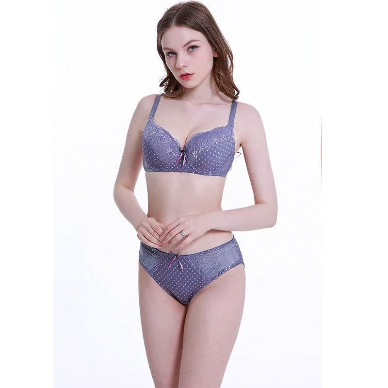 Lace Underwear Set Ladies Plus Size Bra - Mubimart