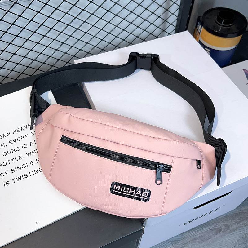 Fashion Nylon Fanny Pack Men's And Women's Same Sports And Leisure Messenger Bag - Mubimart