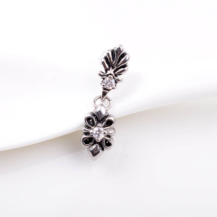 Titanium Steel Casting Ghost Head Ear Studs Men Personalized Earrings - Mubimart