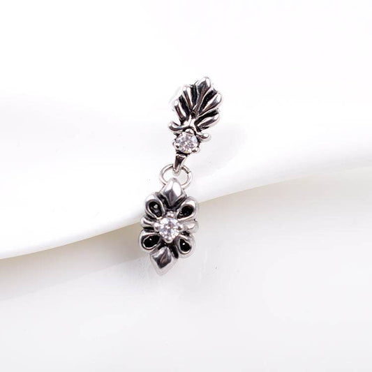 Titanium Steel Casting Ghost Head Ear Studs Men Personalized Earrings - Mubimart