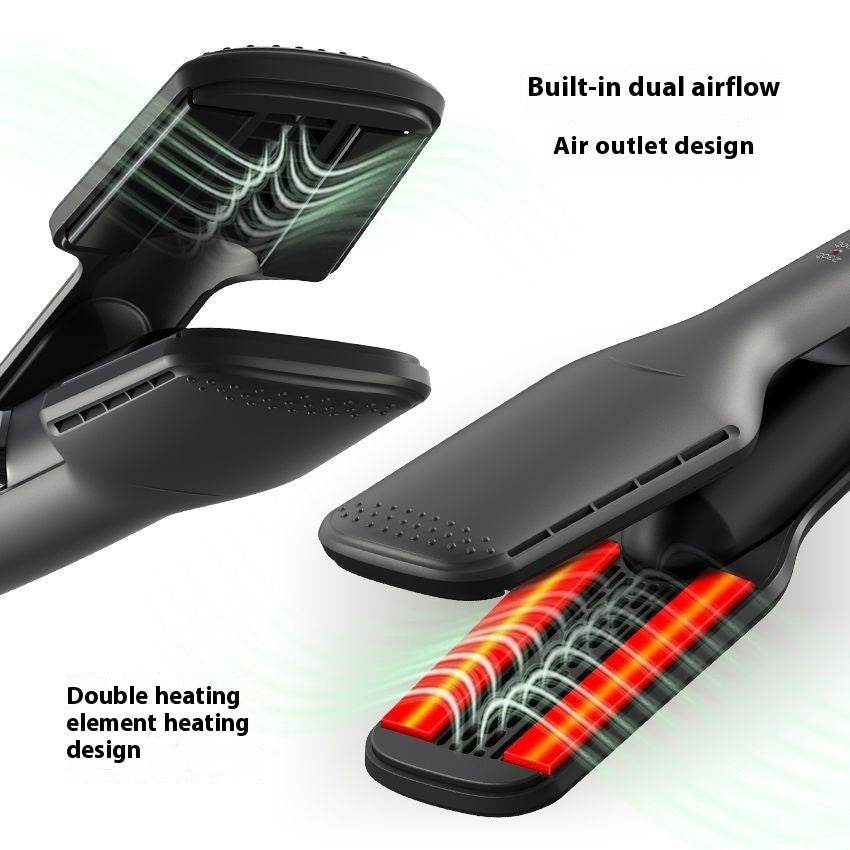 Hair Dryer Hair Straightener Two-in-one Multi-functional Wet And Dry Dual-use Electric Hair Straightener - Mubimart