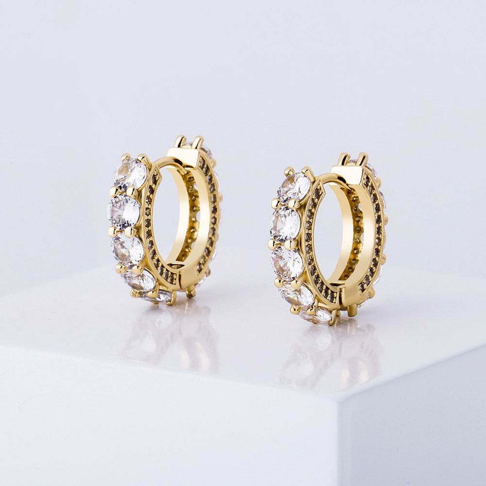 New Huggie hoop earrings - Mubimart