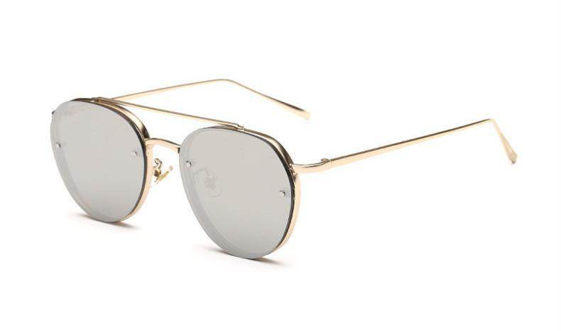 OCEAN TINTED AVIATOR SUNGLASSES - Mubimart