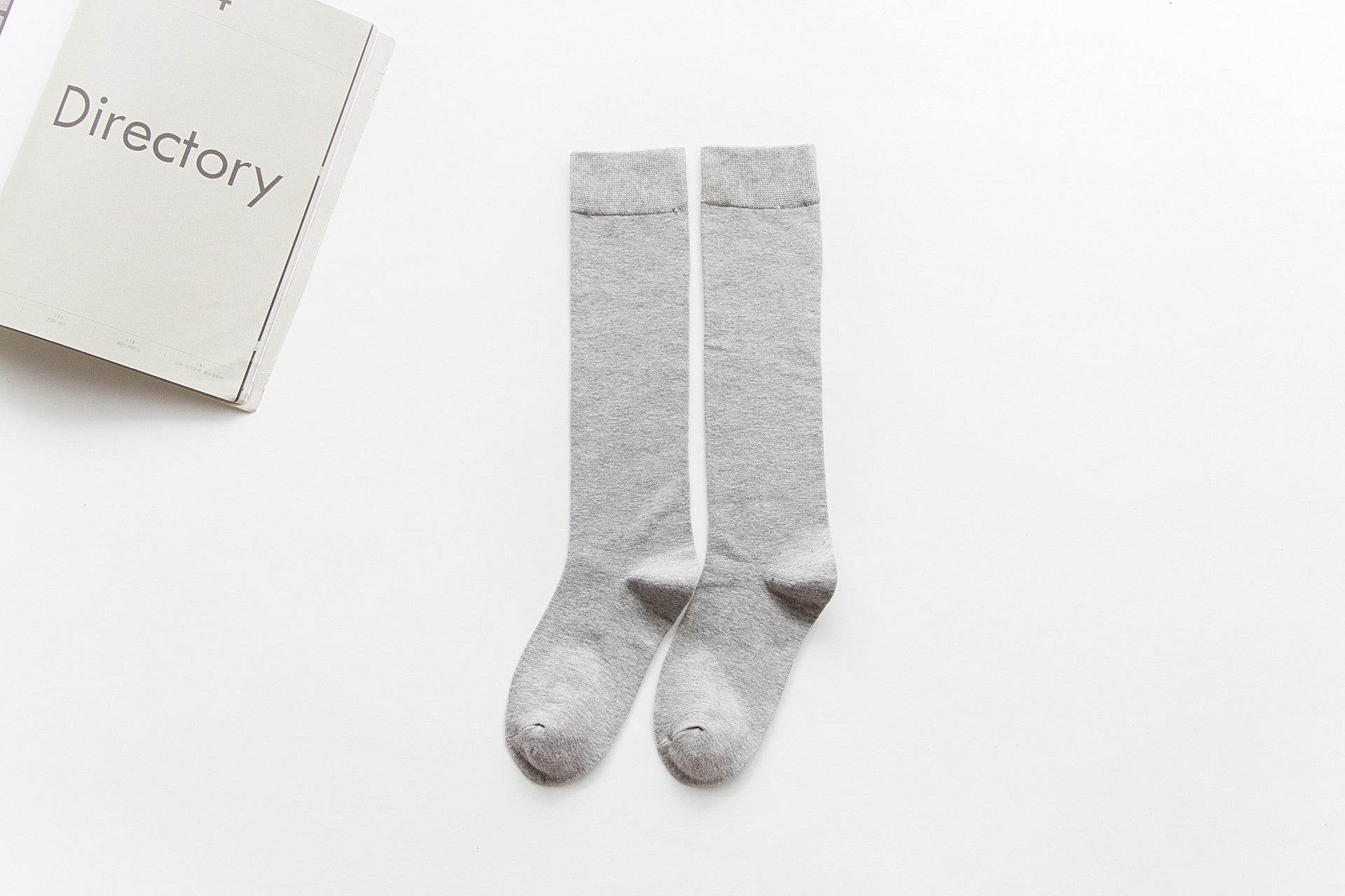 Japanese-style long pile knee socks - Mubimart