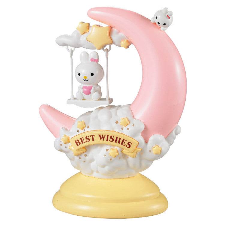Cartoon moon table lamp - Mubimart