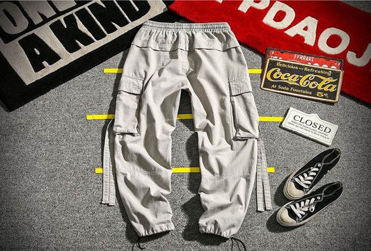 RIBBON Cargo Pants - Mubimart