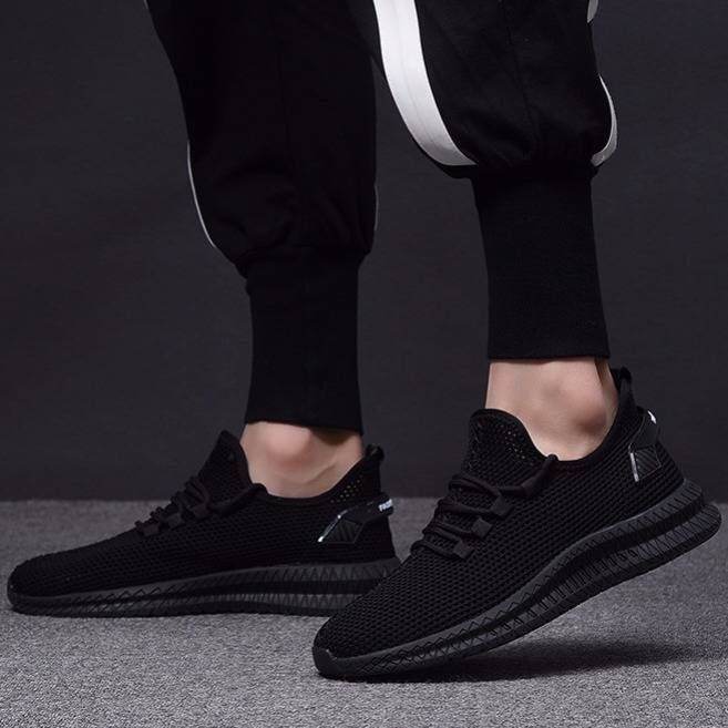 Flying Woven Breathable Sports Casual Shoes Men - Mubimart