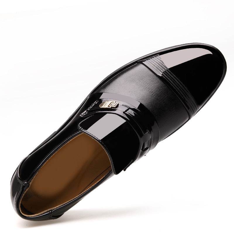Men's business dress leather shoes - Mubimart