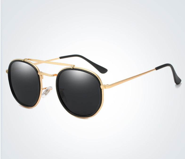 Metal polarized sunglasses - Mubimart