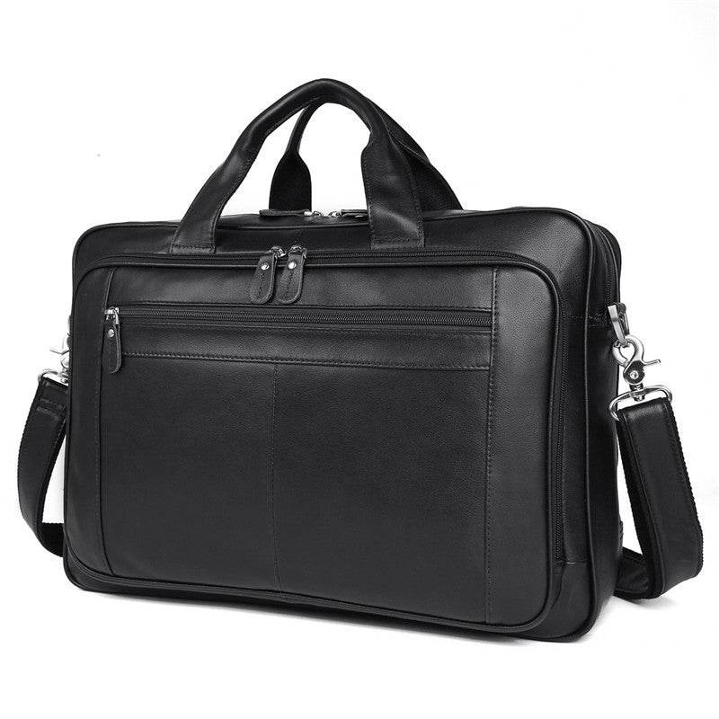 Men's leather briefcase - Mubimart
