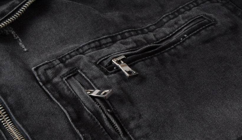 Denim jacket black denim jacket - Mubimart
