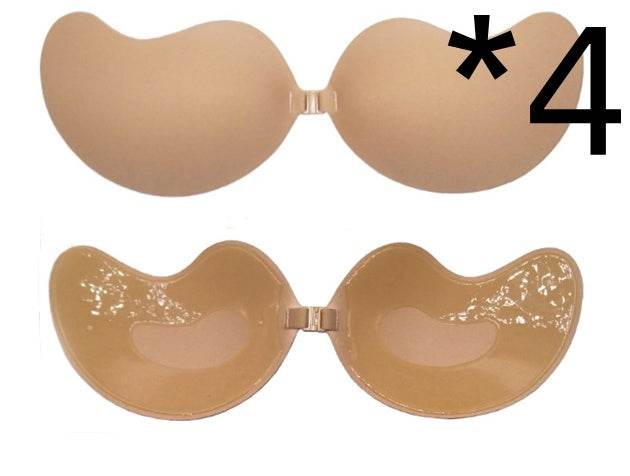 Invisible Push Up Bra Backless Strapless Bra Seamless Front Closure Bralette Underwear - Mubimart