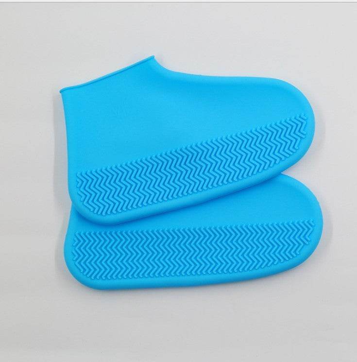 Men and women hiking slip wearable easy to carry silicone rain boots - Mubimart