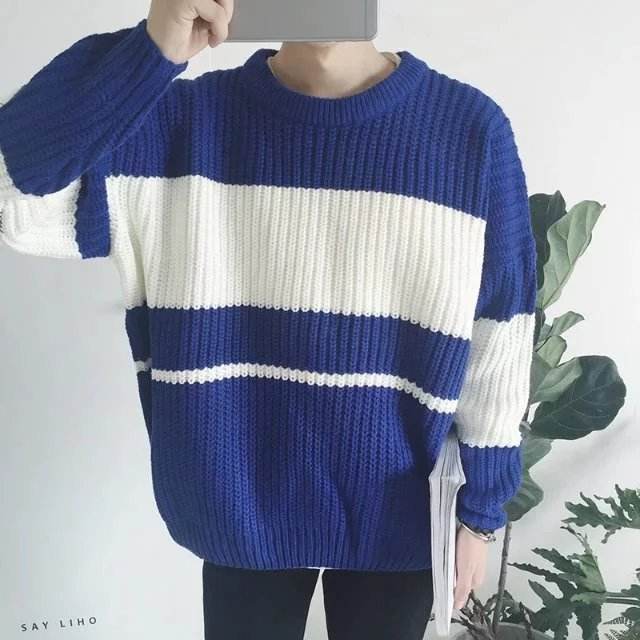 Retro pullover sweater - Mubimart