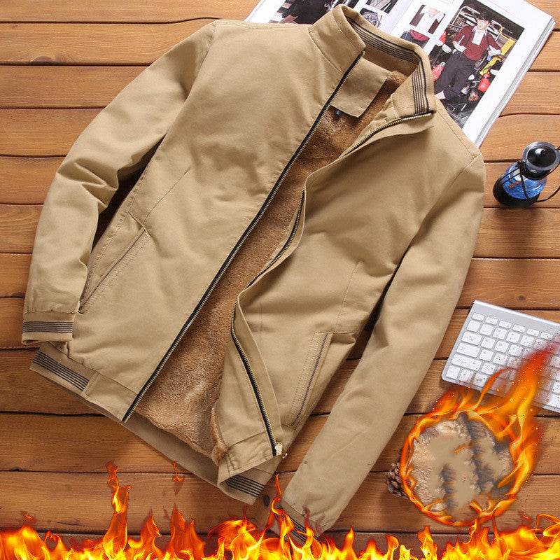 Men's plus fleece jacket - Mubimart