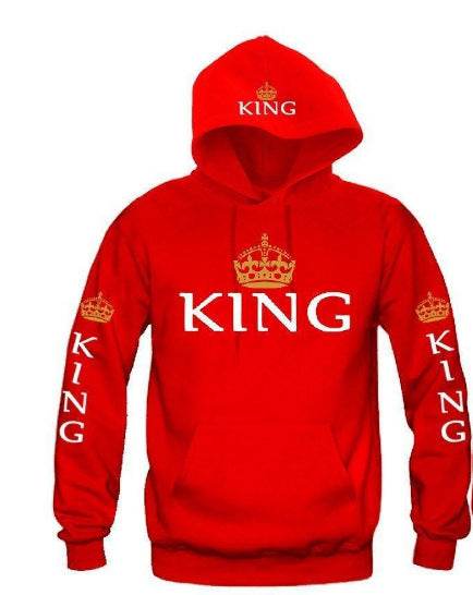 Blue King & Queen Hoodies - Mubimart