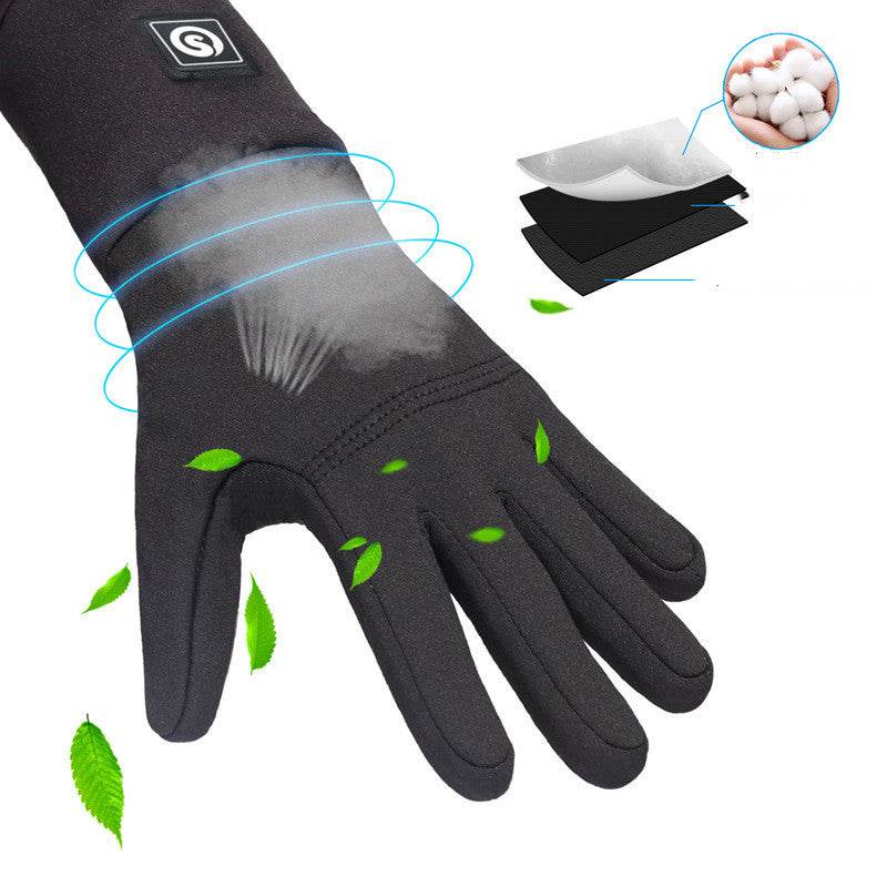 Mountaineering gloves sports riding heated gloves - Mubimart