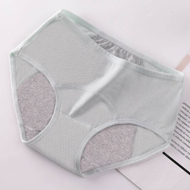 Menstrual Period Leak-Proof Big Aunt Pants Sanitary Cotton Antibacterial Breathable - Mubimart