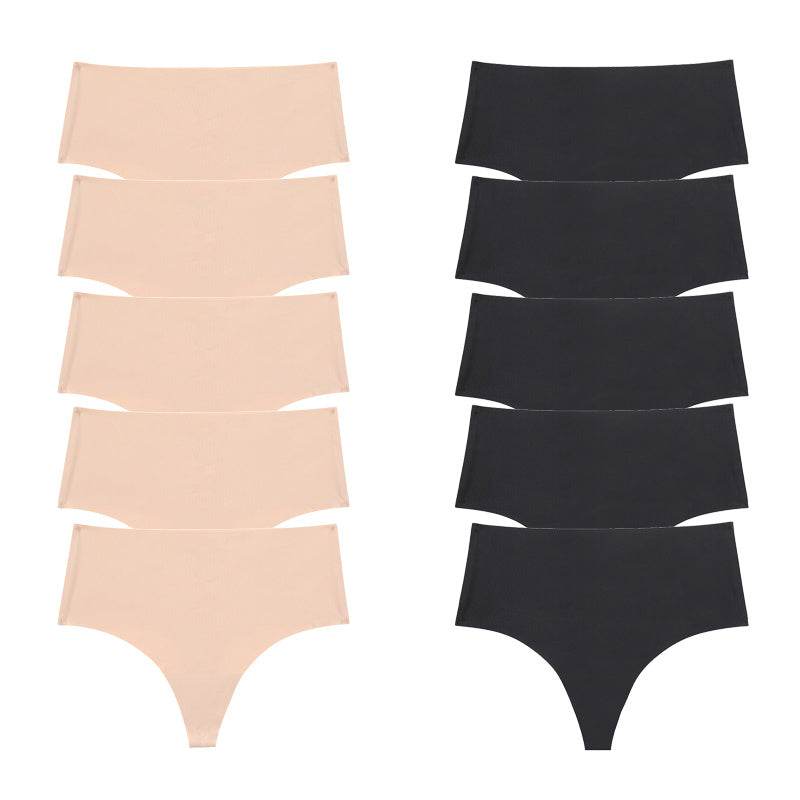 Traceless Women's briefs Pregnant Women Large Size Ice Silk Breathable sports quick dry one-piece briefs - Mubimart