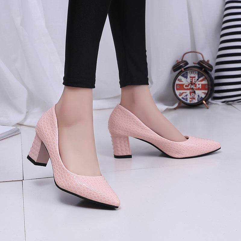 Black pointed high heels - Mubimart