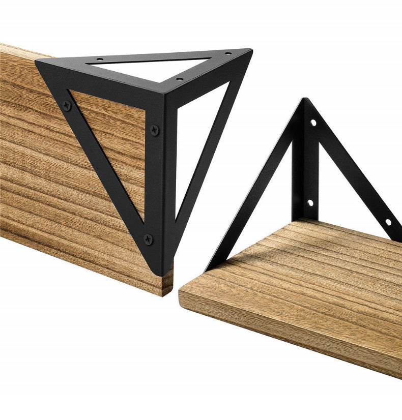 Floating Shelf Bracket Wall-mounted, Antique Wood Wall-mounted Shelf - Mubimart