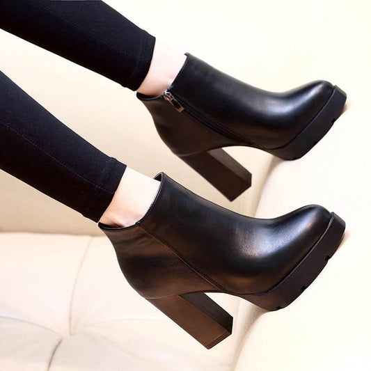Booties with high heels for women - Mubimart