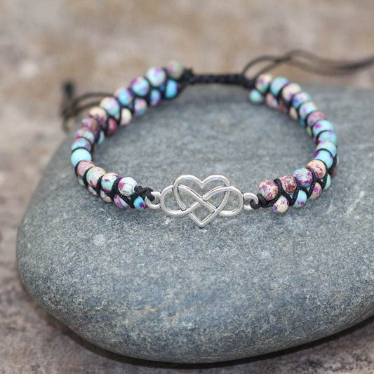 Natural Stone Tree Of Life Charm Bracelet Women - Mubimart
