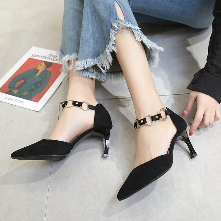 Pointed stiletto high heels - Mubimart