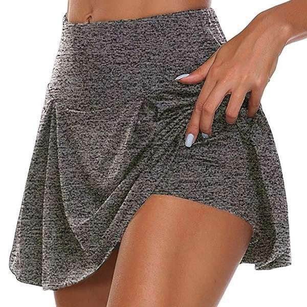 Skirted Biker-Shorts Scrunch Cycling Butt Marathon Running - Mubimart