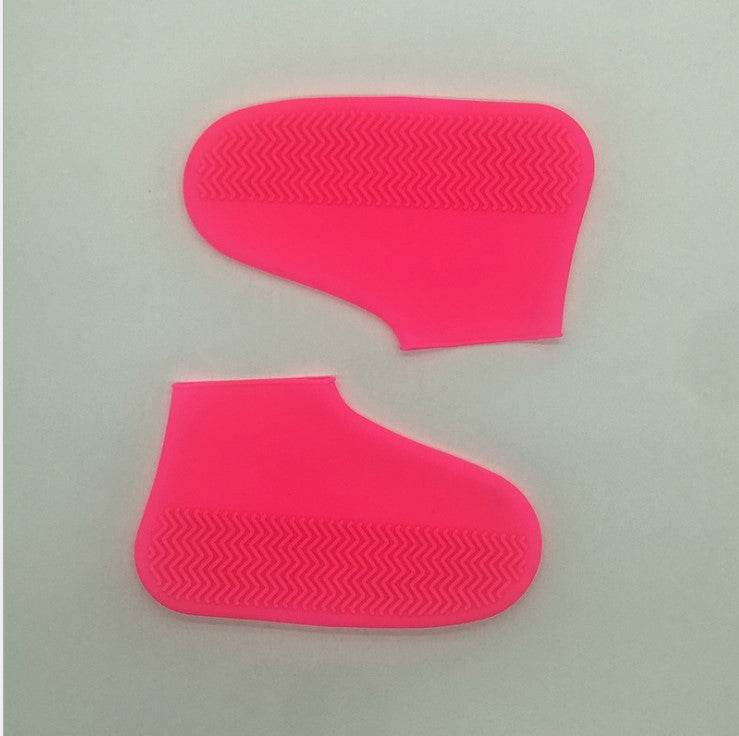 Men and women hiking slip wearable easy to carry silicone rain boots - Mubimart